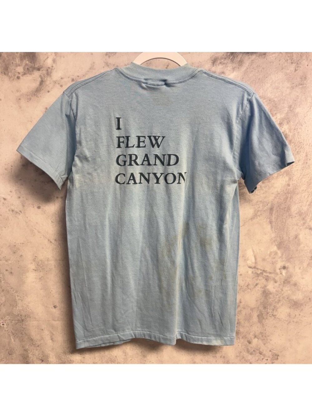 Vintage 80s Grand Canyon T Shirt Mens M Blue Single Stitch Travel Tourist USA